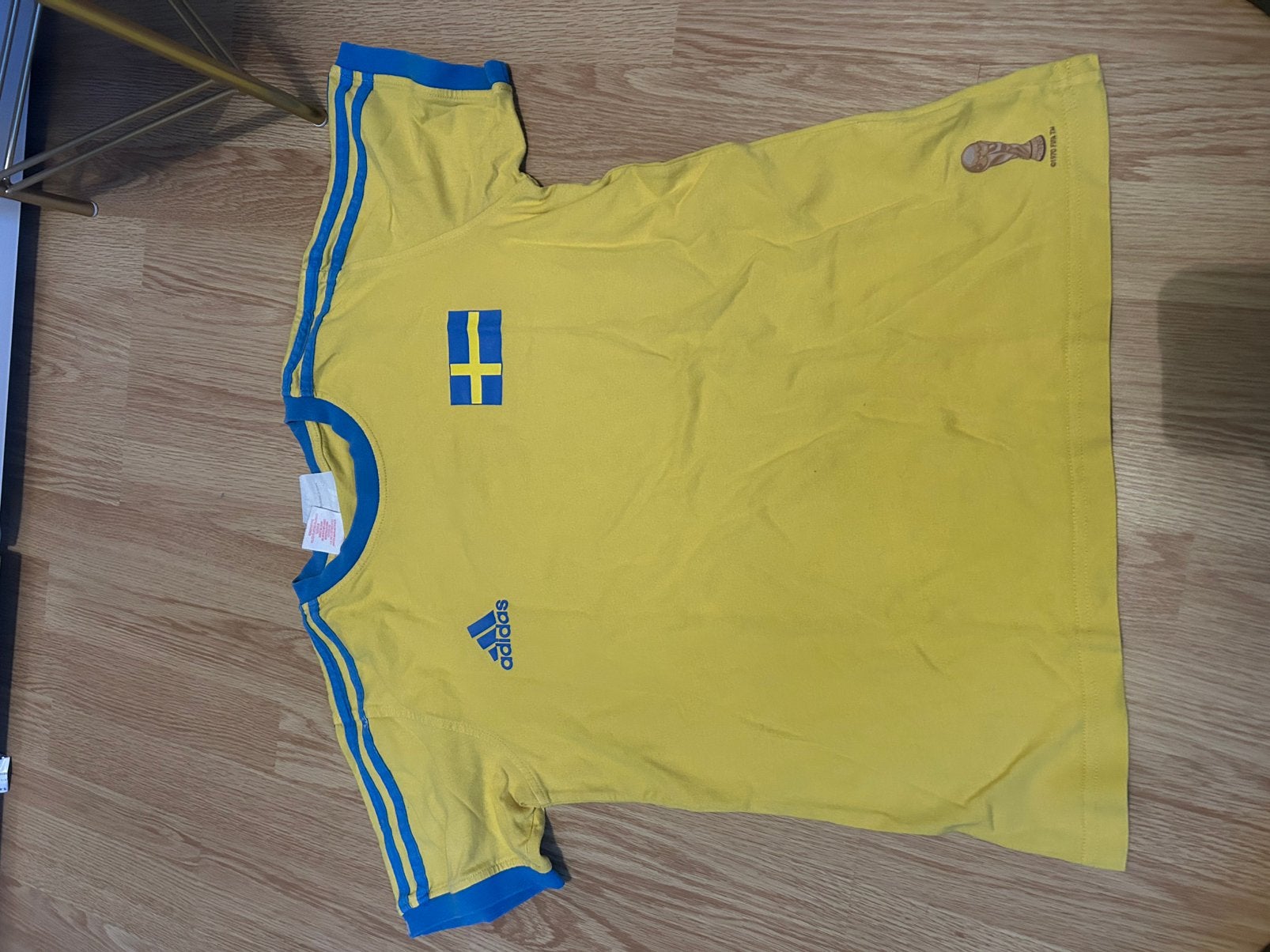Retro voetbal shirt, Kleding | Heren, Ophalen of Verzenden, Zo goed als nieuw, Maat 46 (S) of kleiner, Geel