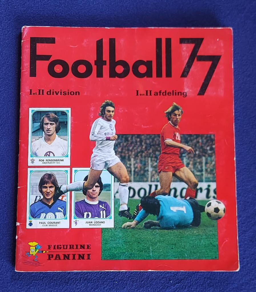 Panini sticker album ' Football België 1977 '  -compl-, Enlèvement ou Envoi, Utilisé, Plusieurs autocollants