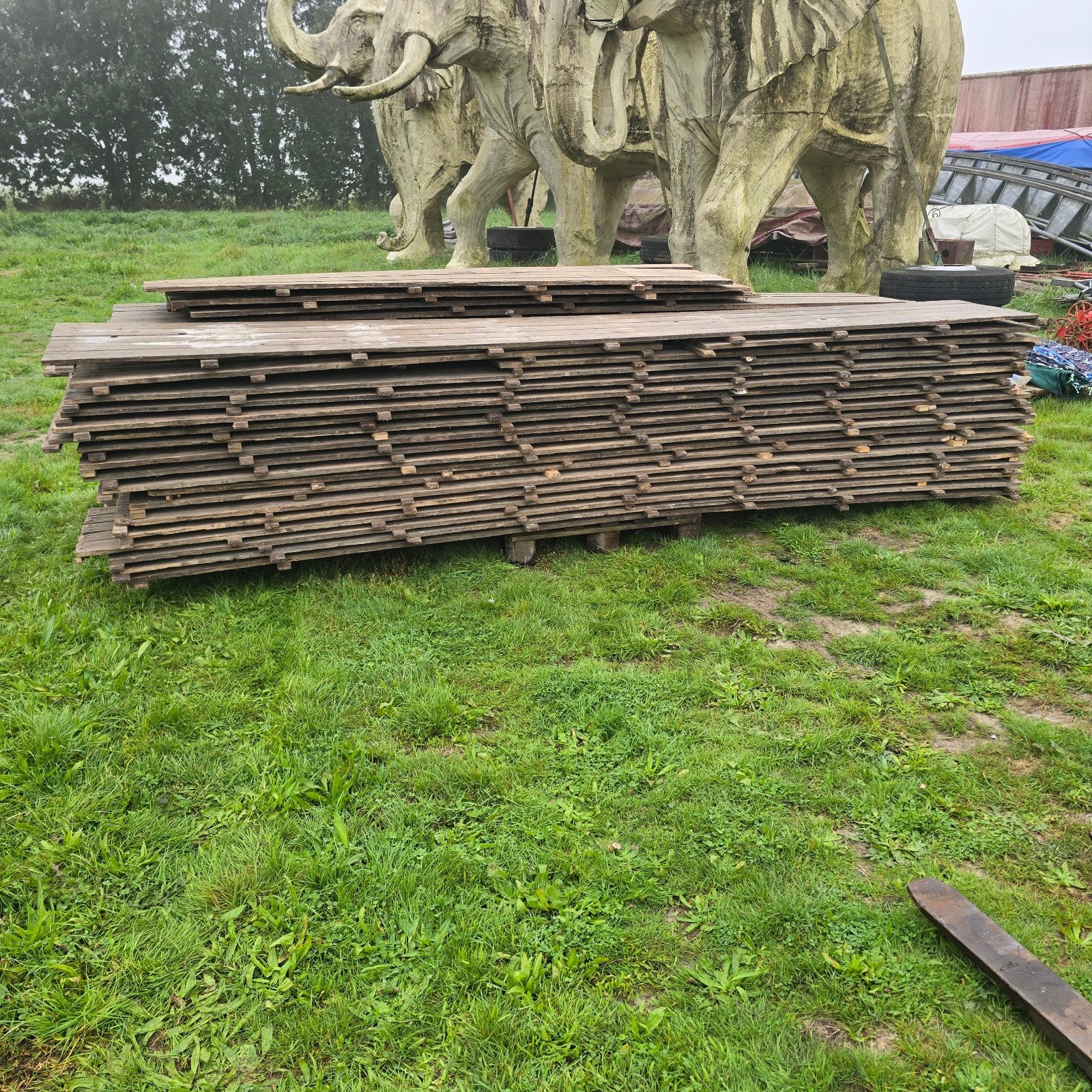 houten vloer planche planken hout tenten tuinhuis caravan, Enlèvement