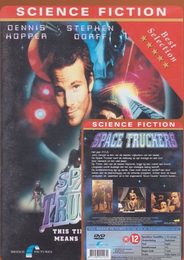 dvd science fiction : Space Truckers (en 2145...), Enlèvement ou Envoi, Anglais, Comprend un DVD, Néerlandais