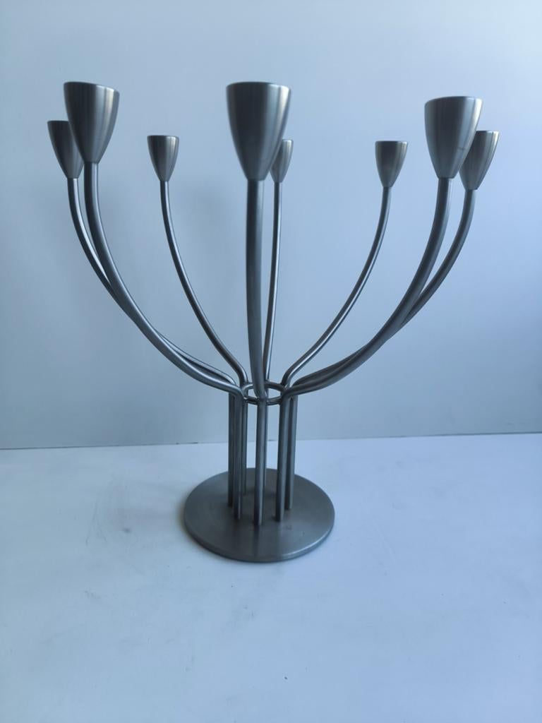 Rare bougeoir vintage IKEA STOCKHOLM (Design 1999), Enlèvement ou Envoi, Métal, Chandelier