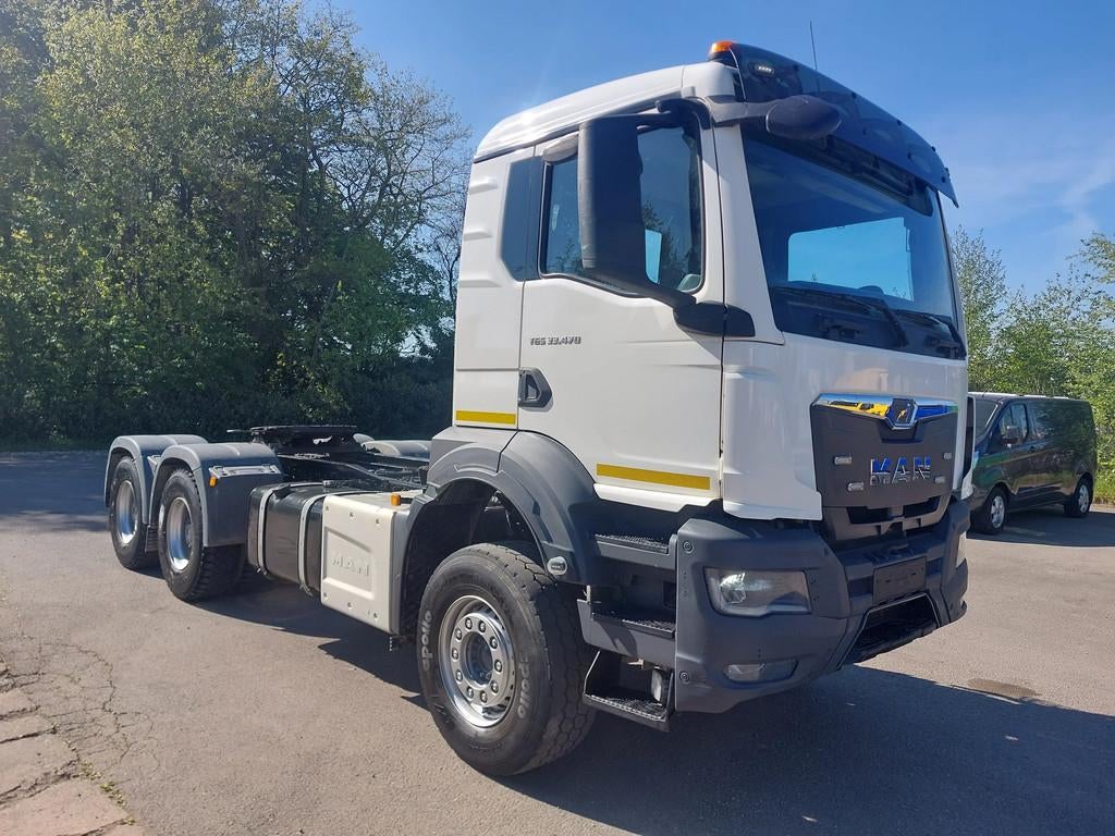 MAN TGS 33.470 6x4 BLS 134.000 km / Motor-PTO (bj 2021), Auto's, Automaat, Navigatiesysteem, Achterwielaandrijving, Euro 6