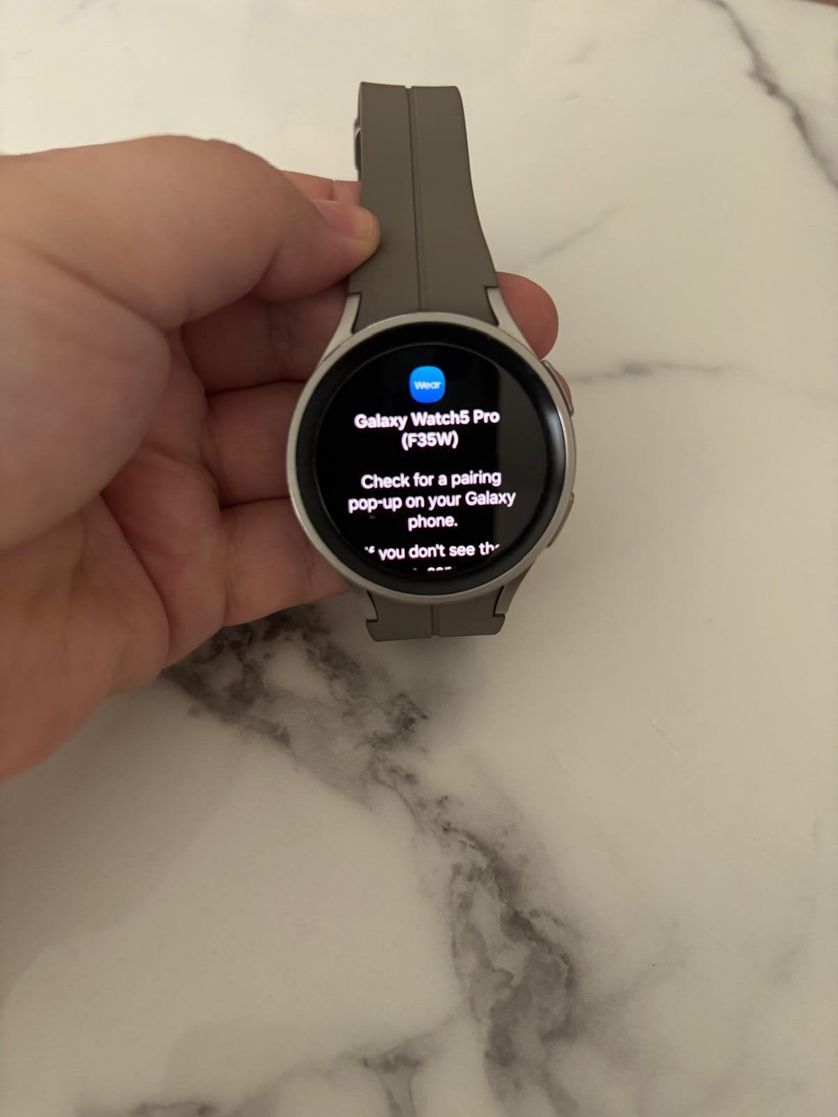 Samsung Galaxy Watch 5 Pro titanium (45mm), Enlèvement, Utilisé, SAMSUNG, Android