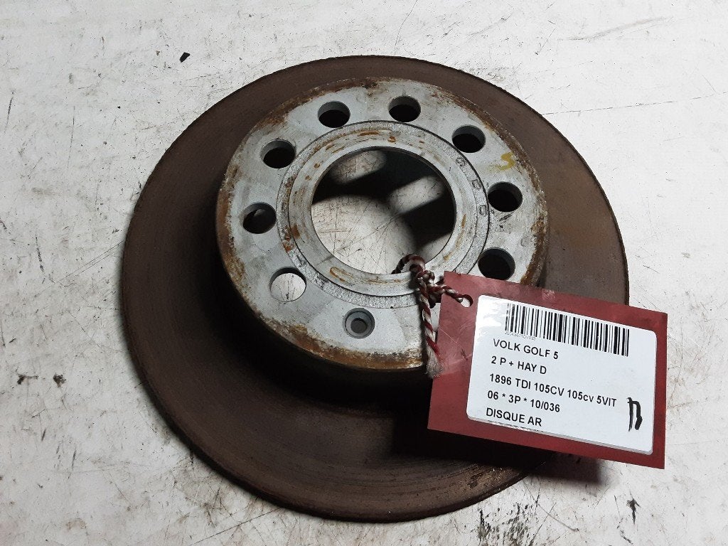 FREIN DISQUE ARRIÈRE Volkswagen Golf V (1K1), Volkswagen, Mevr. I. Hauben, Utilisé, Rue de l'Espoir 34 34
4030  GRIVEGNÉE, BE