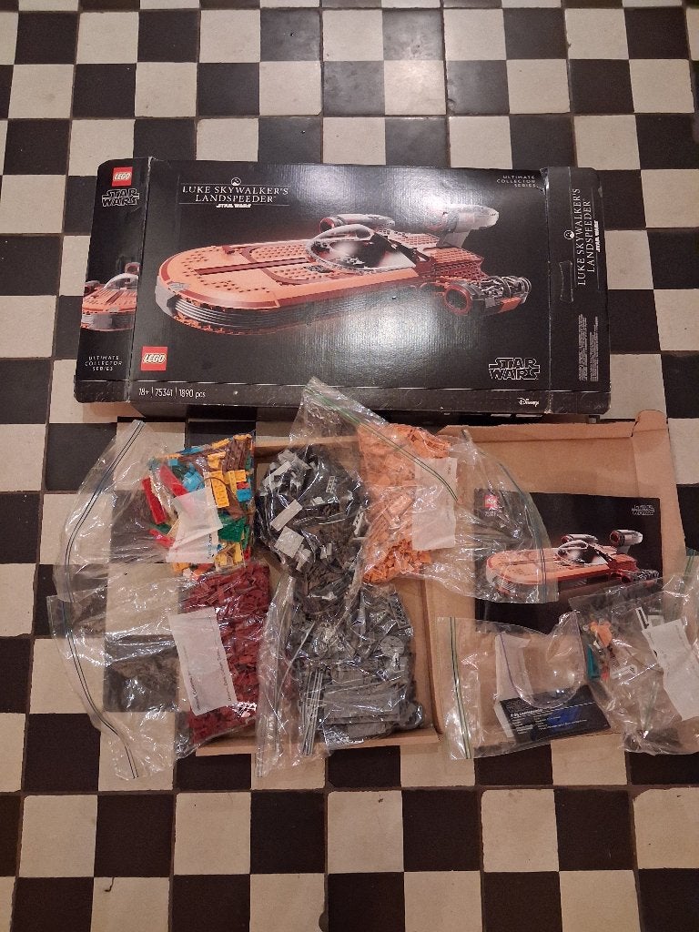LEGO 75341 UCS Landspeeder - complet avec boîte, Lego, Ensemble complet, Utilisé, Complet