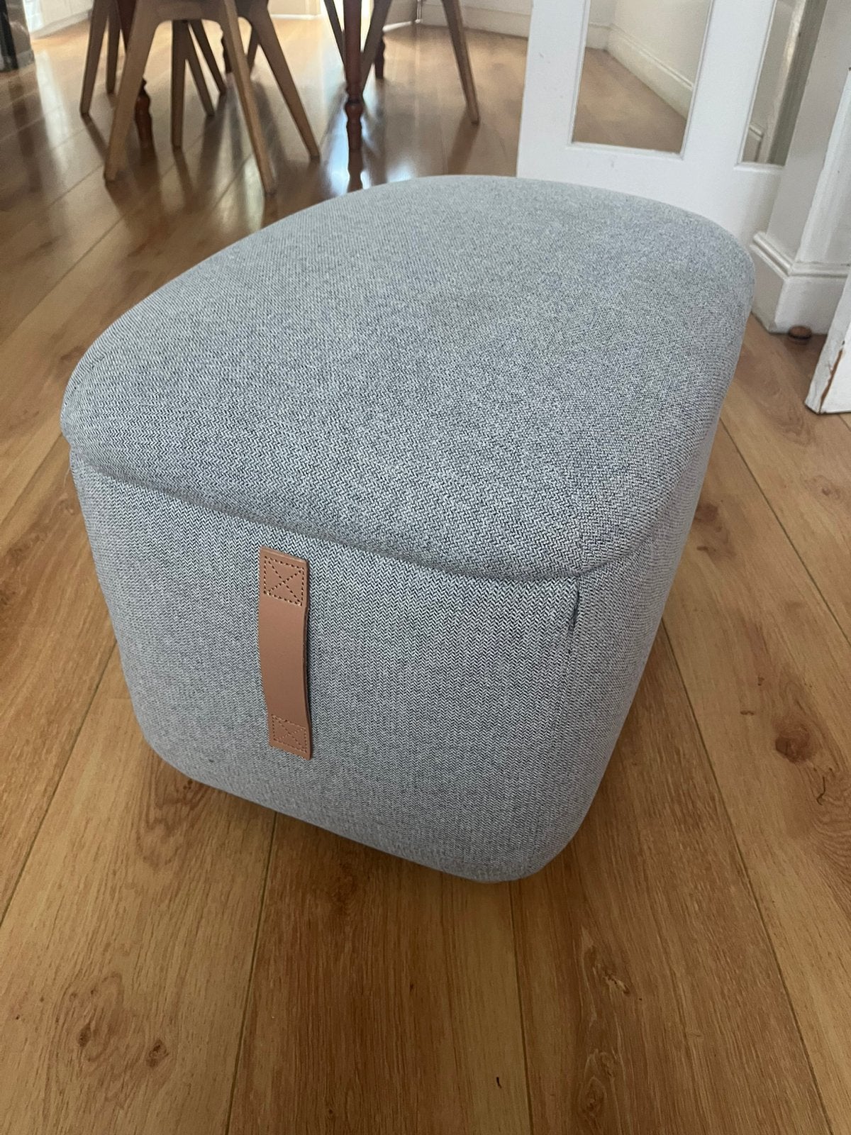 OSKARSHAMN voetenbank met opbergruimte, Tibbleby Beige/grijs, Ophalen of Verzenden, Gebruikt