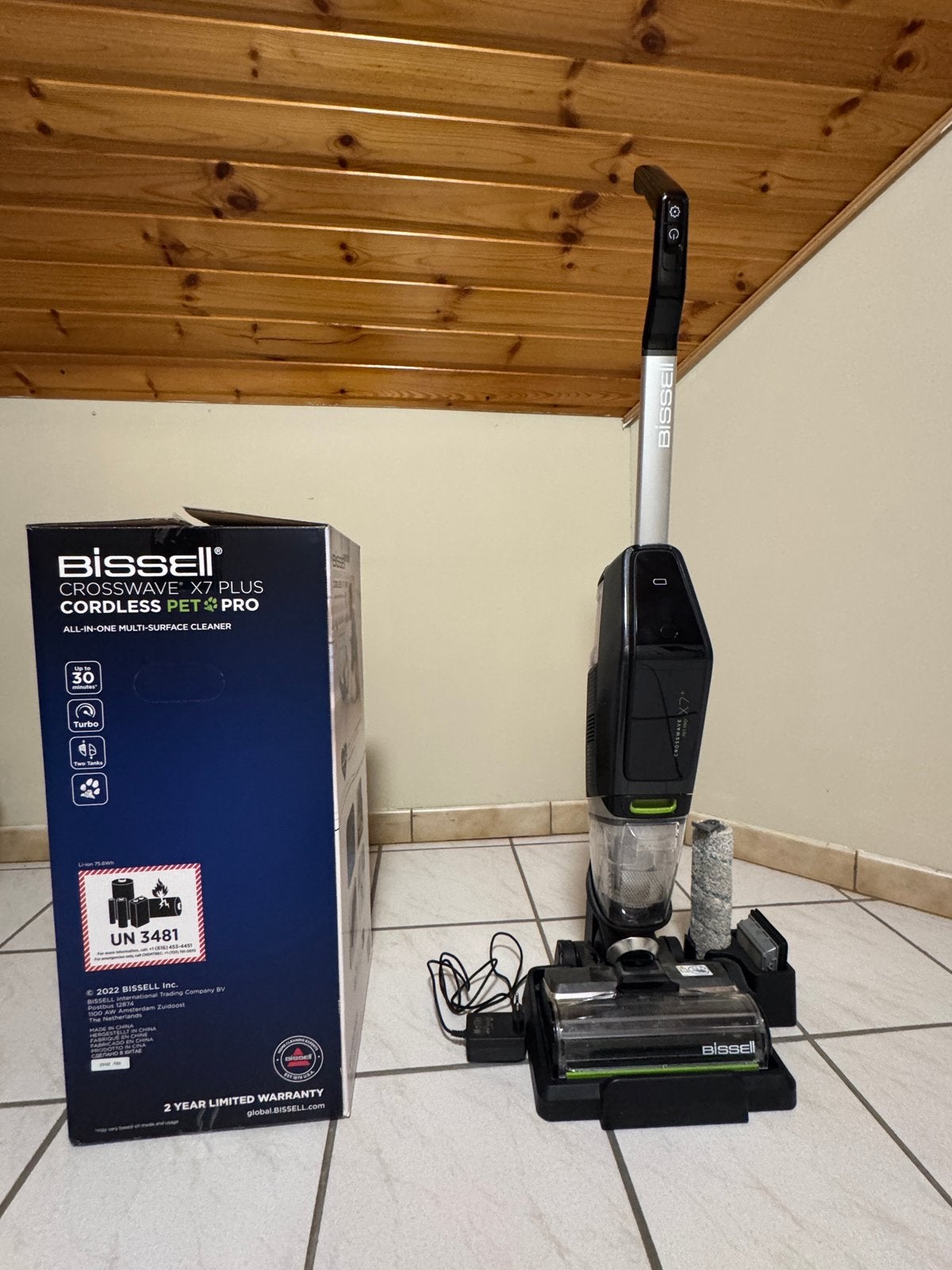 Bissell CrossWave X7 Plus Cordless Pet Pro, Ophalen, Mop of Dweil