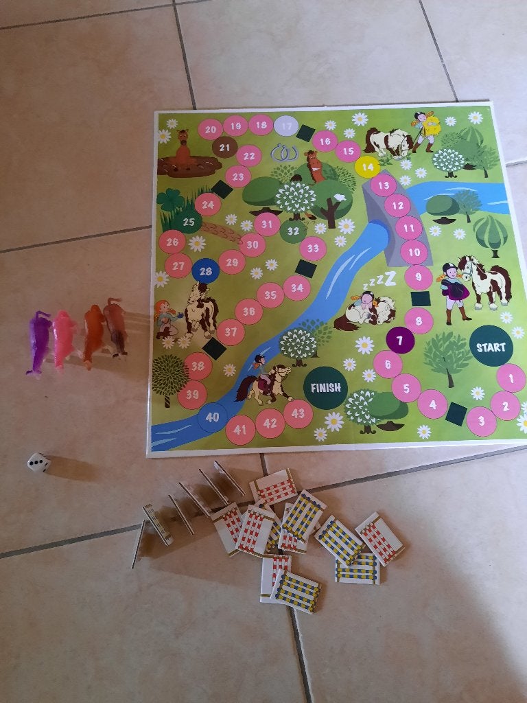Spelletje horse ride, Kinderen en Baby's, Speelgoed | Educatief en Creatief, Ophalen, Zo goed als nieuw
