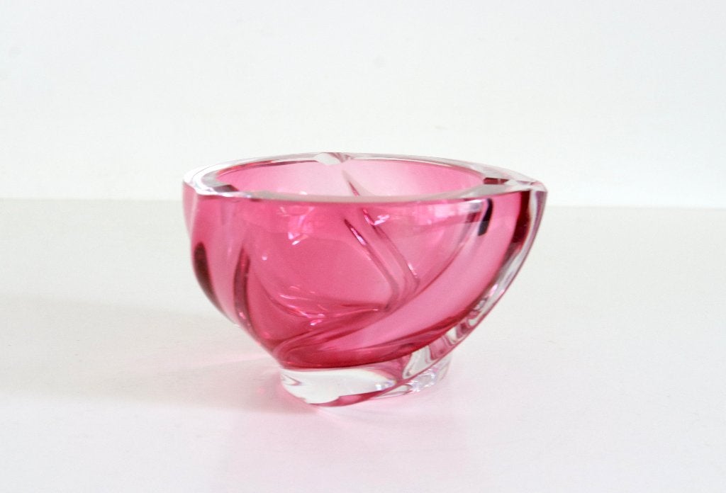 Val Saint Lambert Pink Cendrier - Asbak-René Delvenne, Enlèvement ou Envoi