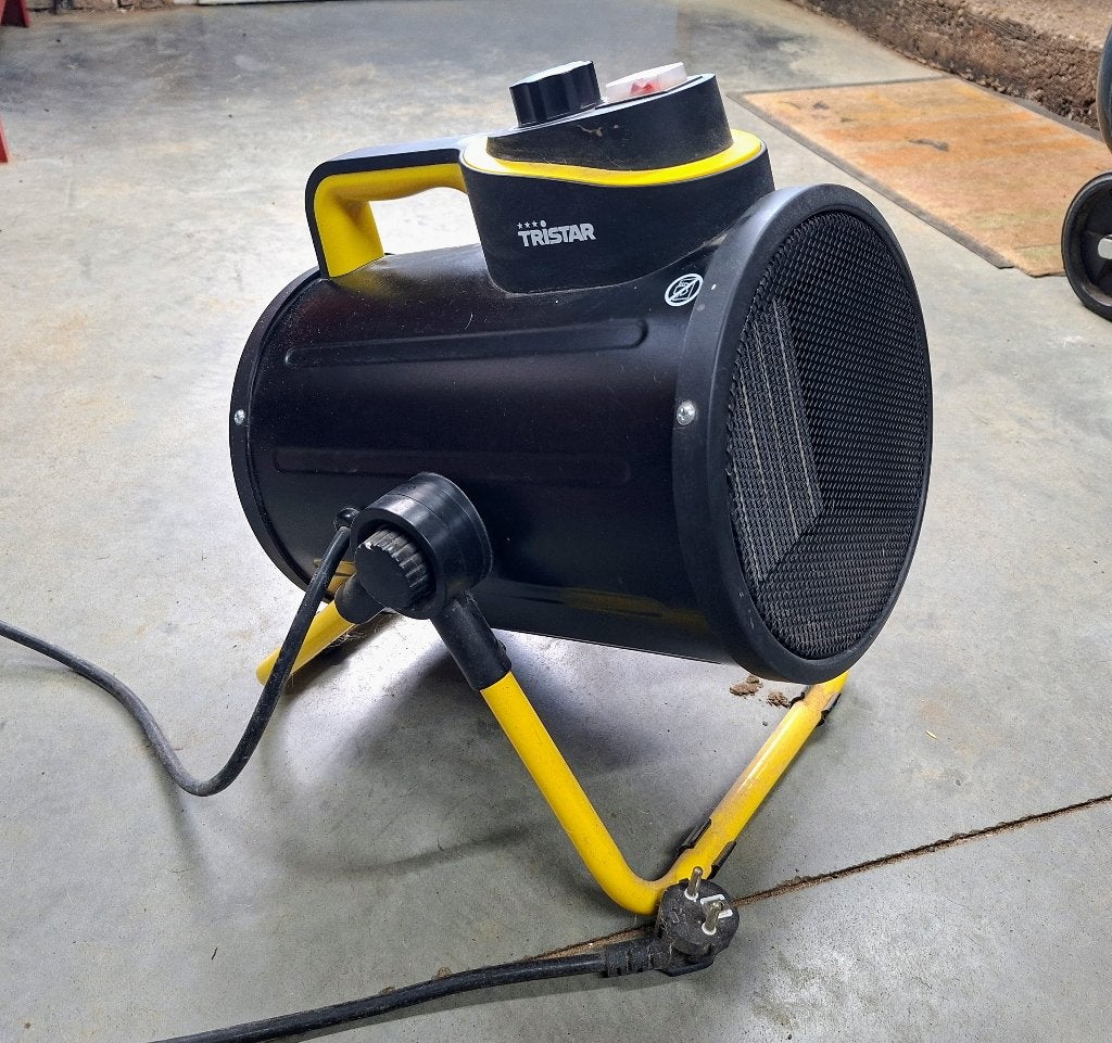 Bouwdroger, elektrische kachel, Doe-het-zelf en Bouw, Verwarming en Radiatoren, Ophalen, 30 tot 80 cm, Gebruikt, Overige typen