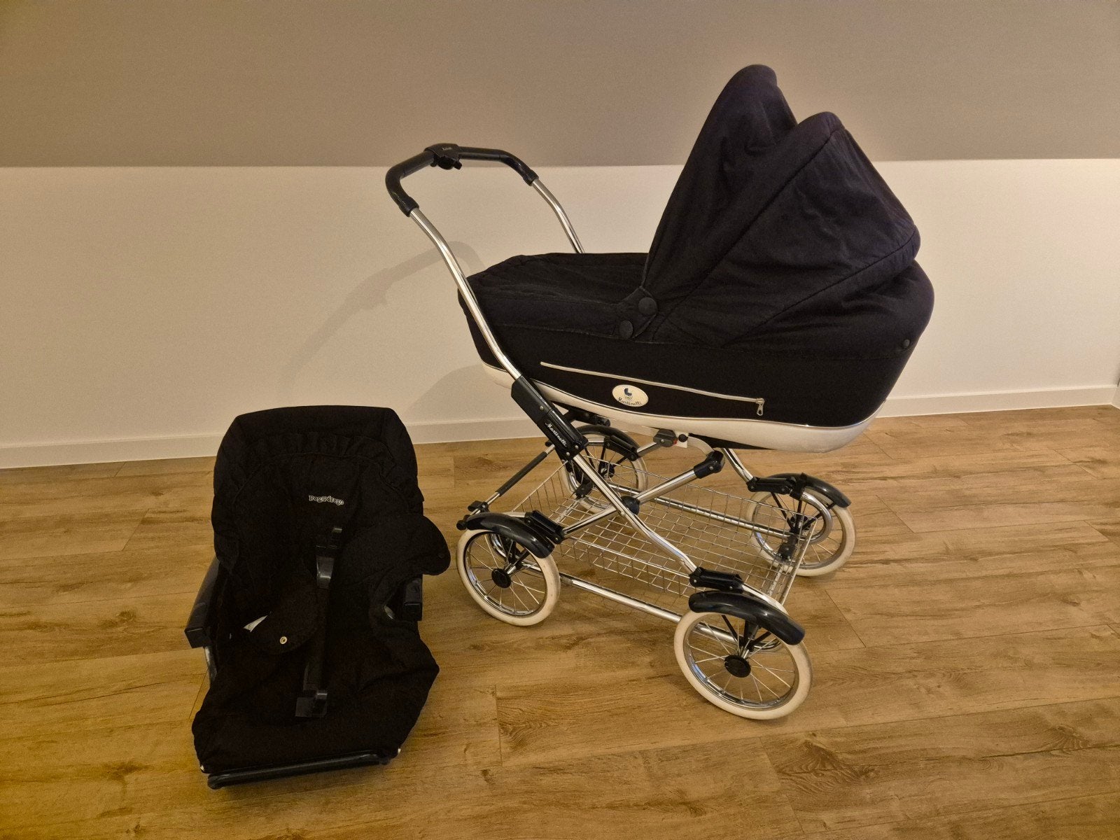 Vintage Peg perego kinderwagen 2 in 1, Enlèvement, Poussette