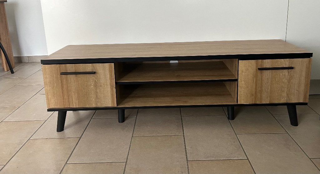 Meuble TV, Neuf, 100 à 150 cm, Moins de 50 cm, Enlèvement
