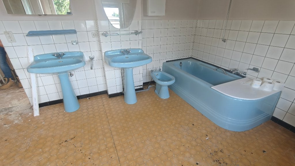Vintage badkamer, Huis en Inrichting, Ophalen, Gebruikt, Met bad