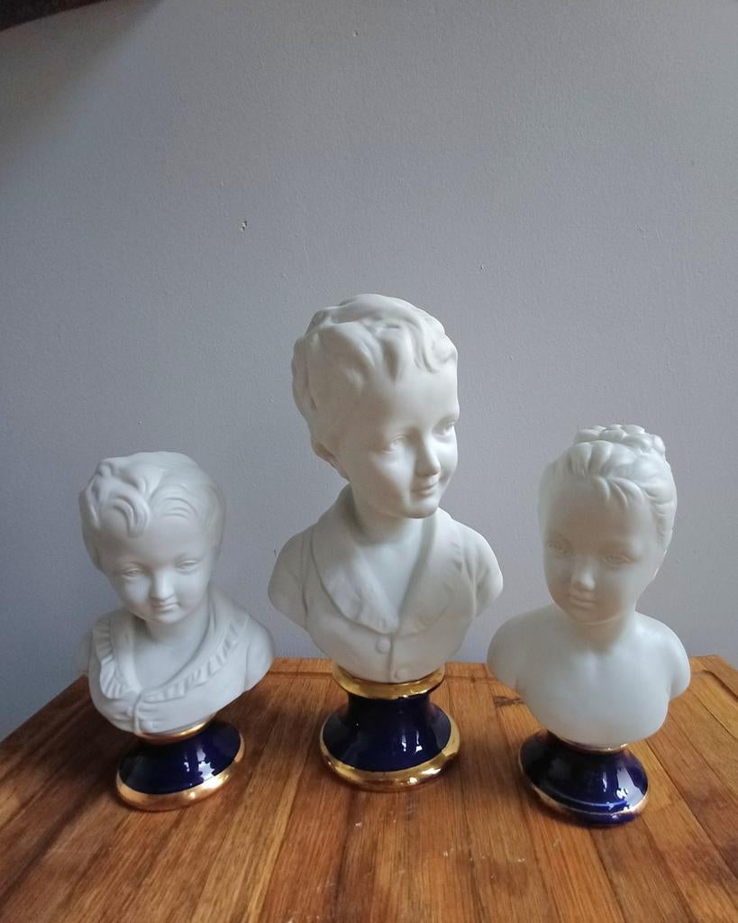 Kinder bustes porcelein, Ophalen of Verzenden