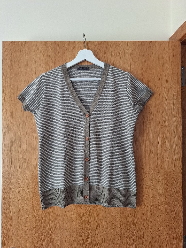 Vestje korte mouwen Cassis collection, Kleding | Dames, Cassis Collection, Bruin, Maat 42/44 (L), Ophalen of Verzenden