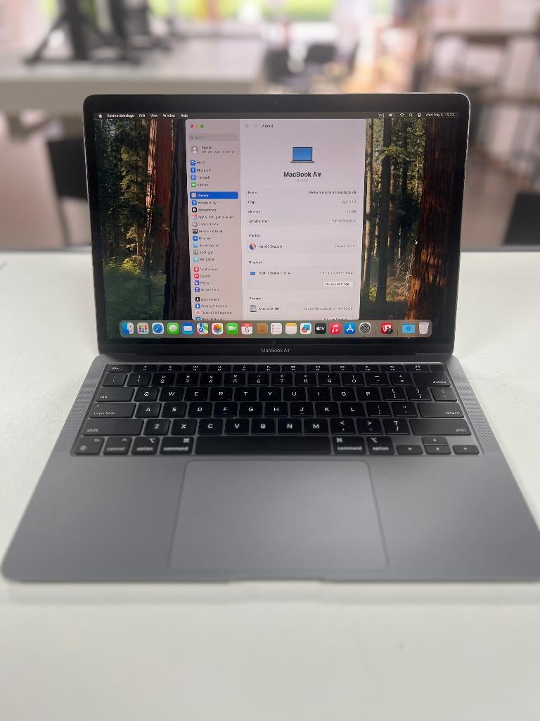 Apple MacBook Air M1 2020 Space Grey 16GB RAM 512GB SSD €599, Computers en Software, Ophalen, Gebruikt, Qwerty, 13 inch