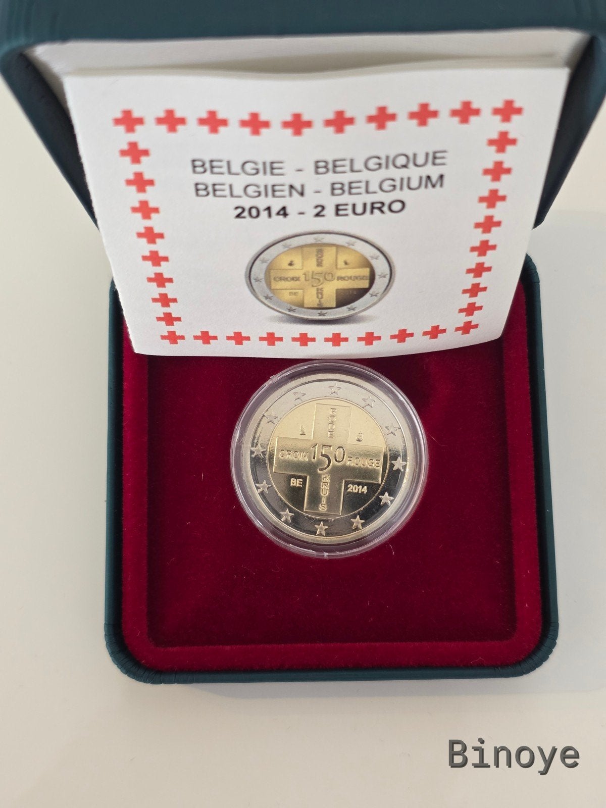 2€ Belgique 2014 Proof – 150 ans Croix-Rouge, Enlèvement ou Envoi, Belgique, 2 euros