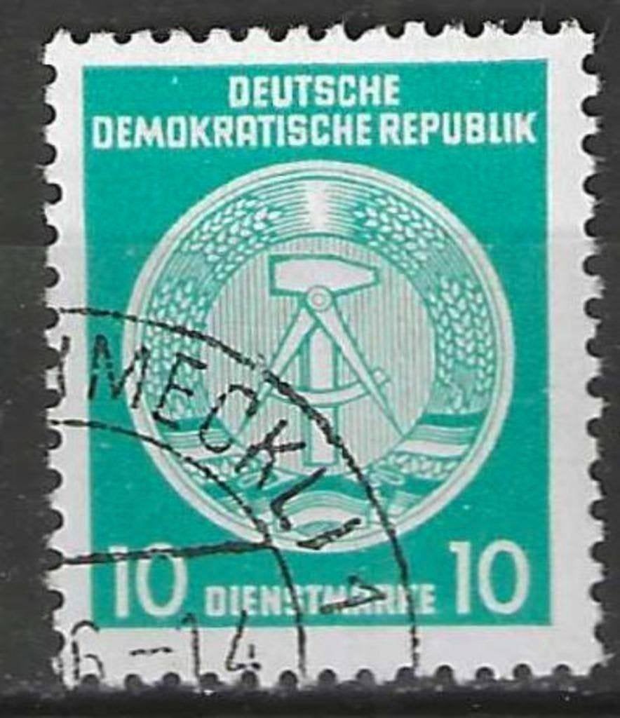 Allemagne DDR 1955 - Yvert 19SE - Service - Compass. (1ER), Timbres & Monnaies, Timbres | Europe | Allemagne, Affranchi, RDA, Envoi