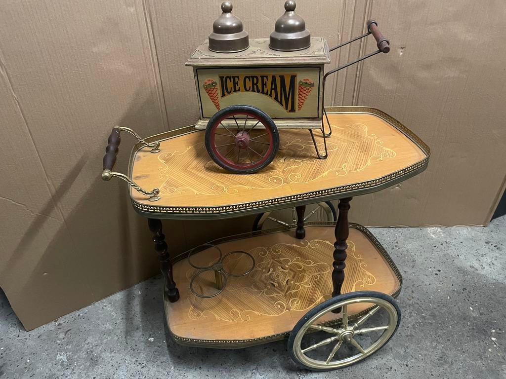 Oude Service en Icecream Kar, Enlèvement, Comme neuf