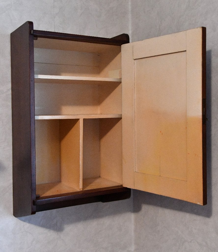 Prachtig antiek houten hangkastje, Antiek en Kunst, Ophalen