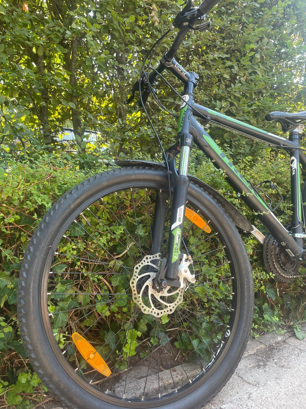 Trek 3500 Mountainbike – Zwart/Groen – Schijfremmen, Fietsen en Brommers, Fietsen | Heren | Herenfietsen, Zo goed als nieuw, Ophalen
