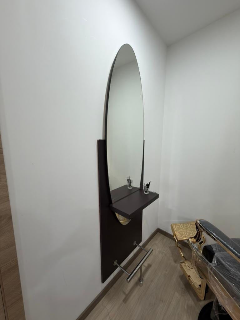 Grand miroir de salon de coiffure en très bon état, Enlèvement, Comme neuf