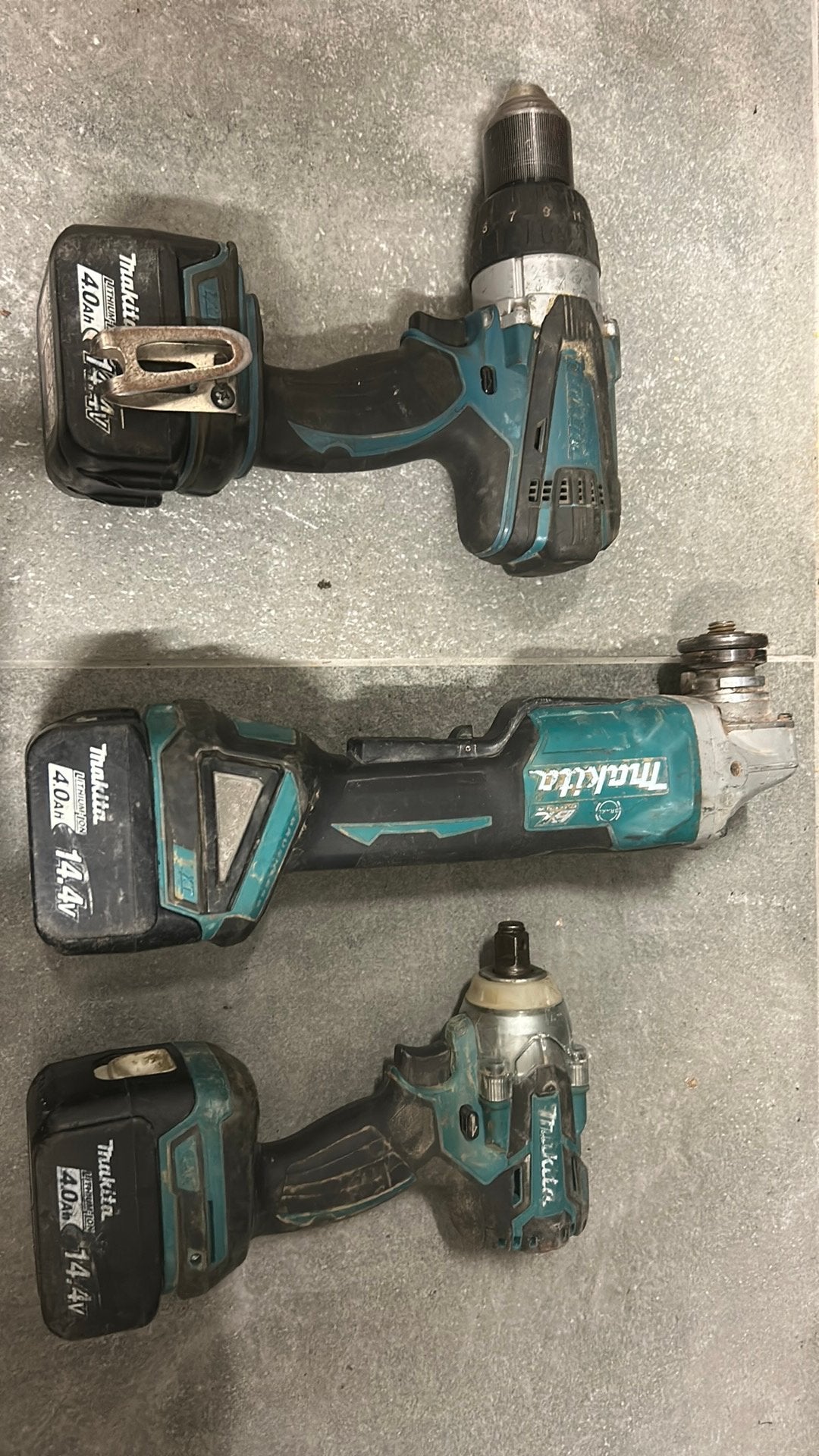 Lot makita, Ophalen, Gebruikt