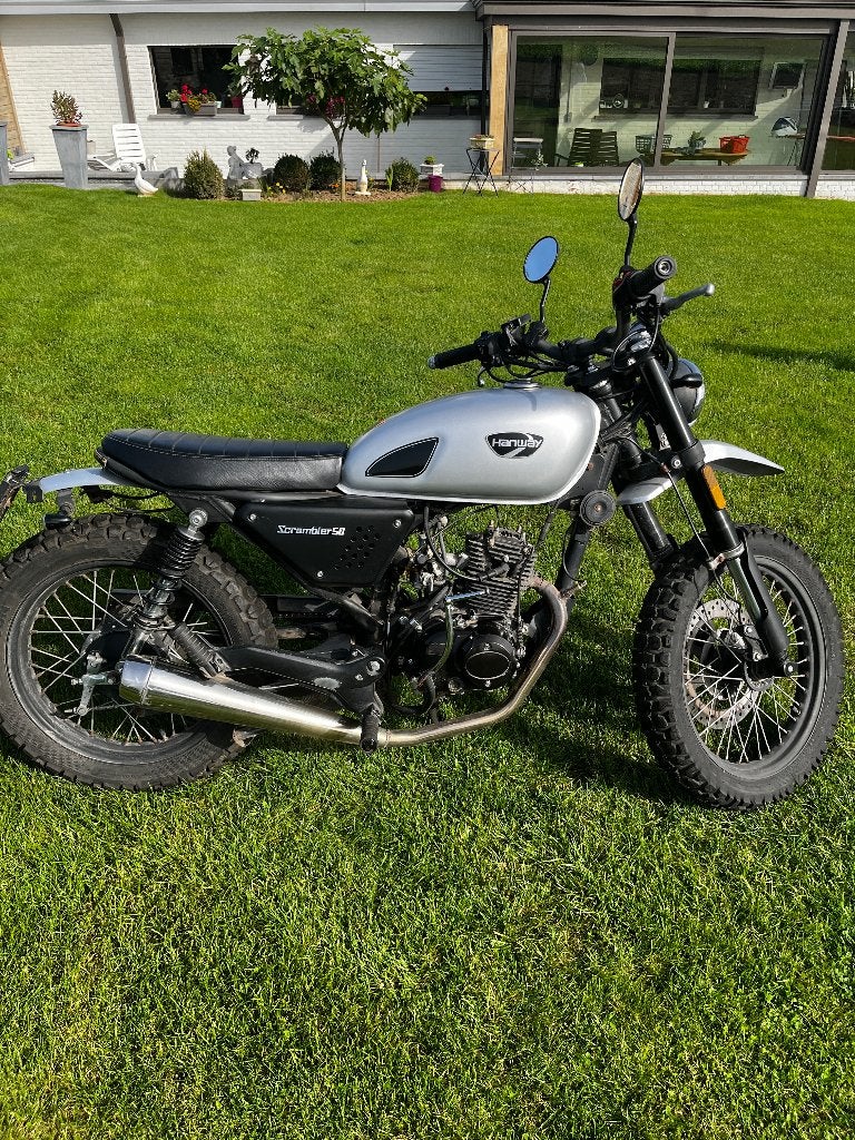 Hanway Scrambler 50cc, Fietsen en Brommers, Ophalen, Gebruikt, Klasse B (45 km/u), Hanway