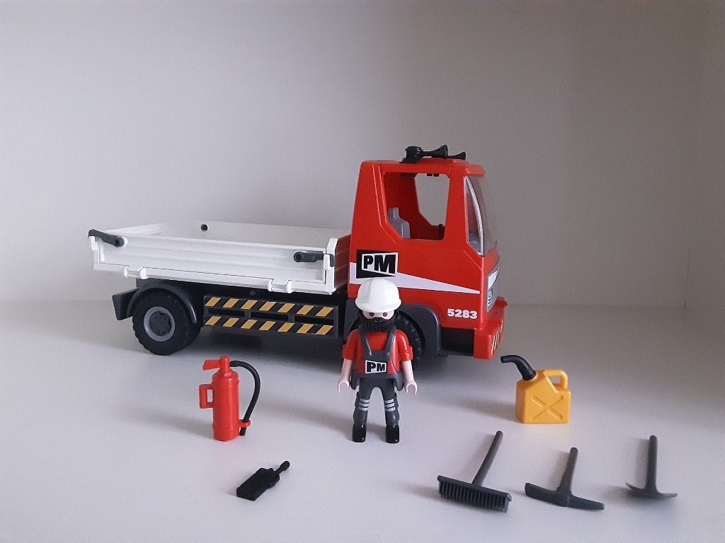 Camion de chantier PlayMobil - complet, Enlèvement ou Envoi, Comme neuf, Kit complet, Véhicule