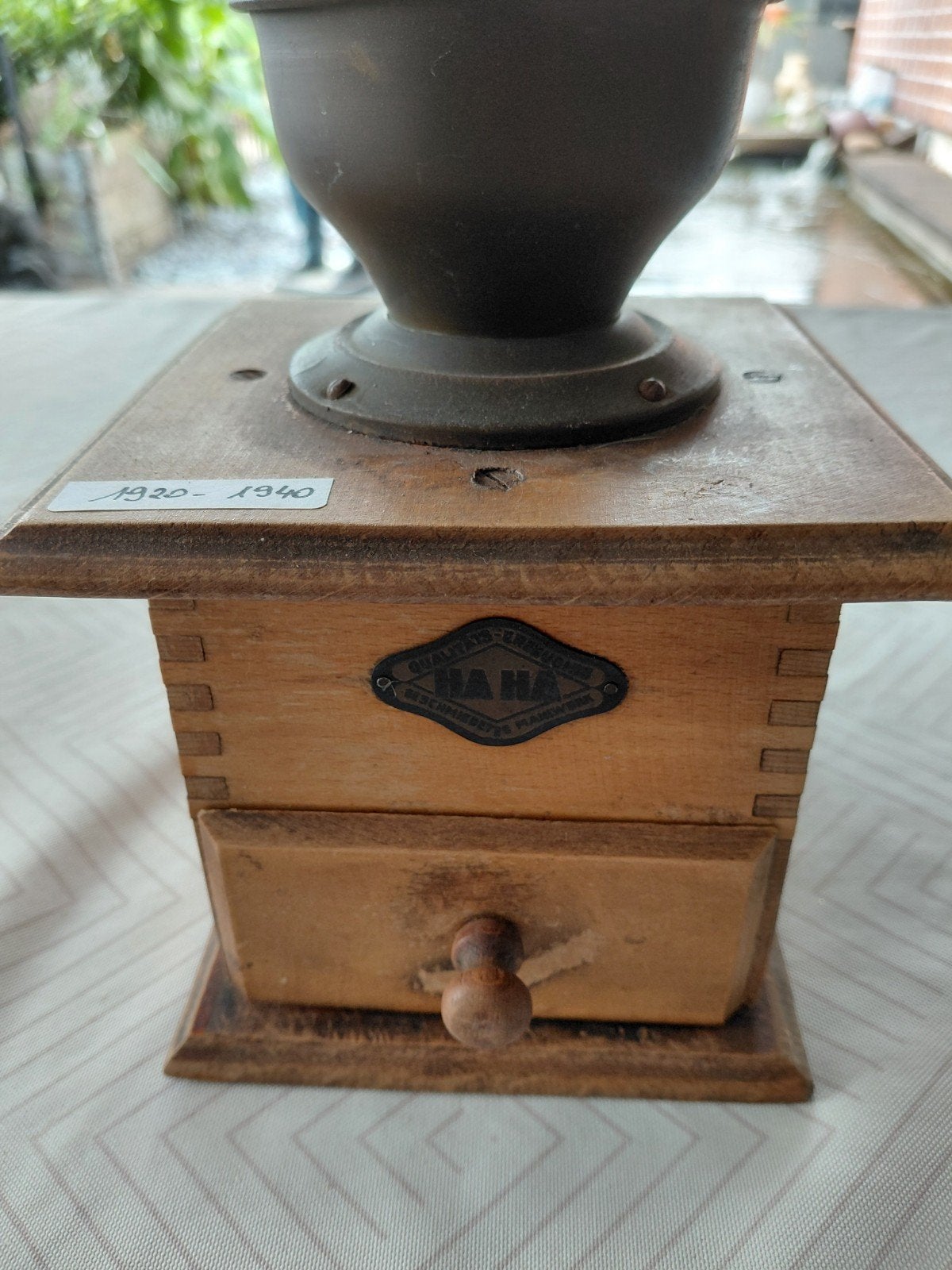 koffiemolen 1920, Ophalen