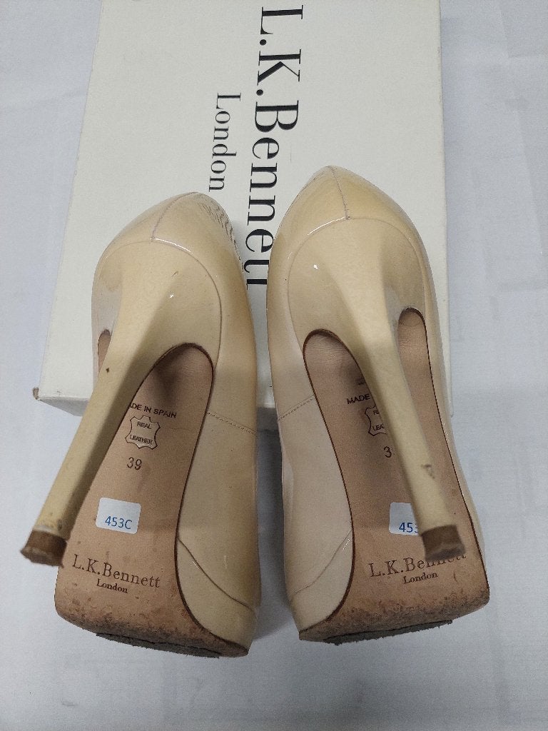 453C* LK Bennet-sexy pumps van wit lakleer (39), Pumps, Verzenden, Wit, LK Benett