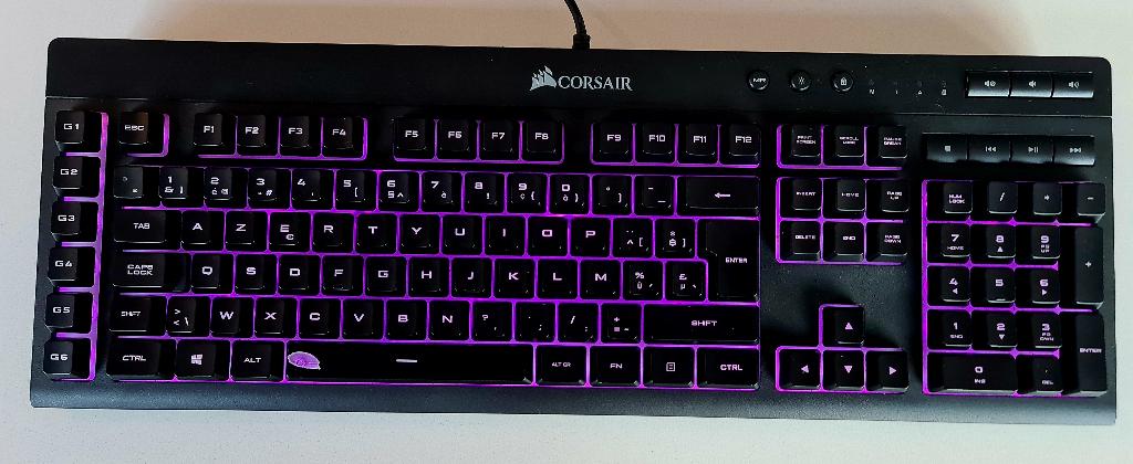 Clavier de jeu, Informatique & Logiciels, Azerty, Utilisé, Filaire, Corsair