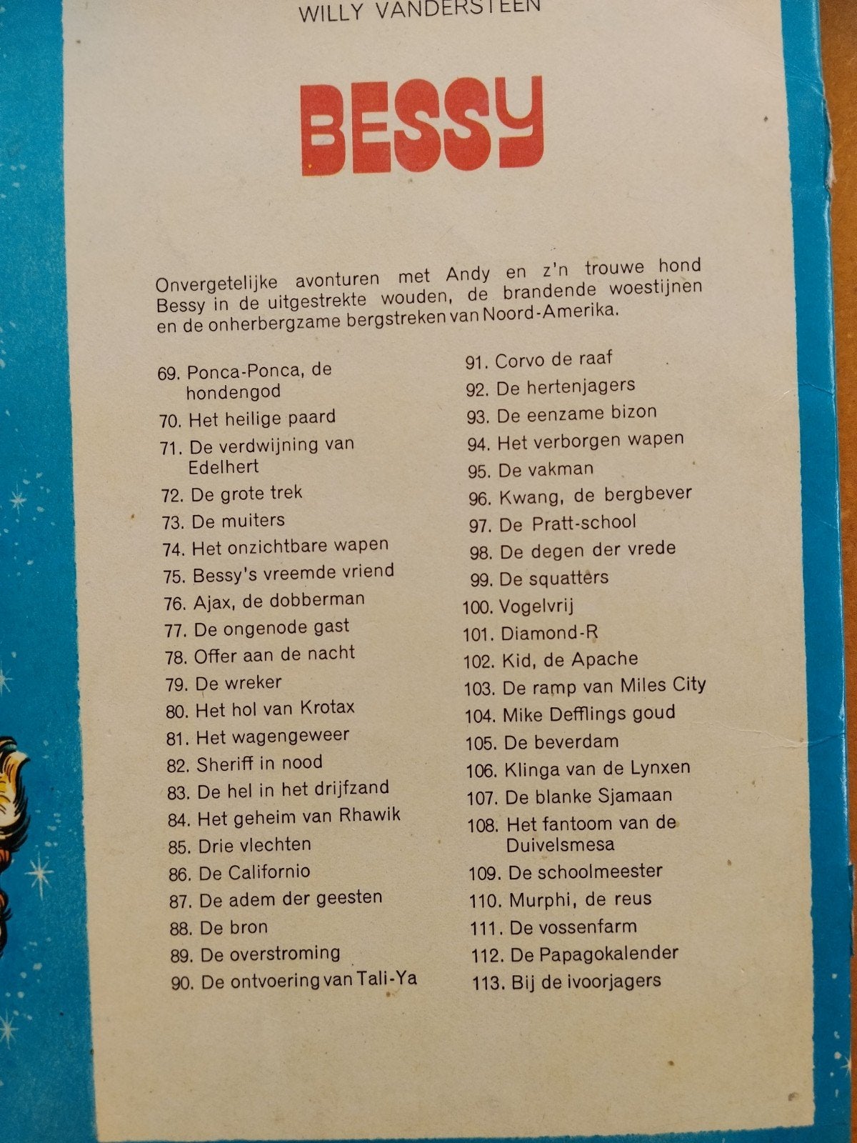 Strips - De rode ridder - Bessy, Enlèvement