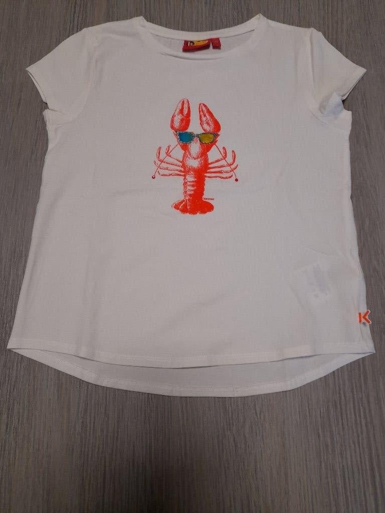 Wit T-shirt Ketnet 140, Enlèvement ou Envoi, Chemise ou À manches longues, Comme neuf, Ketnet