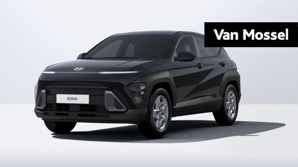Hyundai Kona 1.0 T-GDI Techno, Auto's, Stof, Zwart, Zwart, Bedrijf