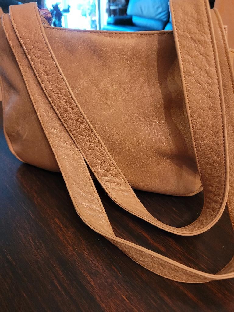 Sac à main en cuir  Catalina De Indias comme neuf, Enlèvement, Comme neuf, Beige, Sac à main