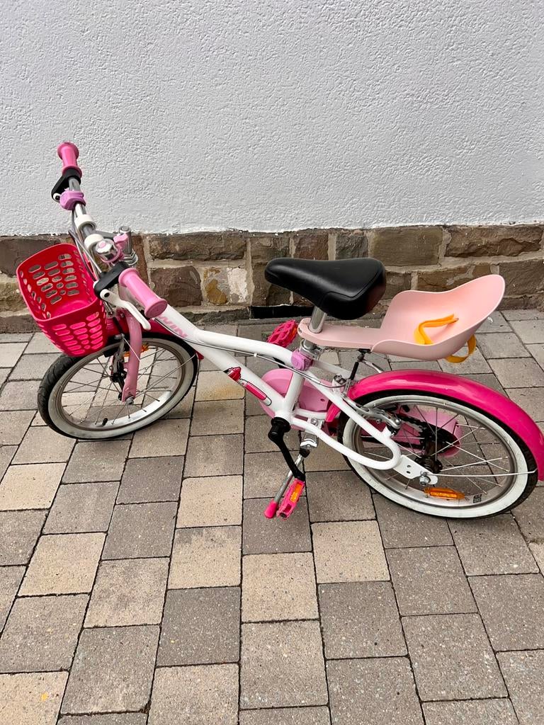 Vélo fille 4 à 6 ans BTWIN Docto Girl 500, Enlèvement, Utilisé, 16 pouces