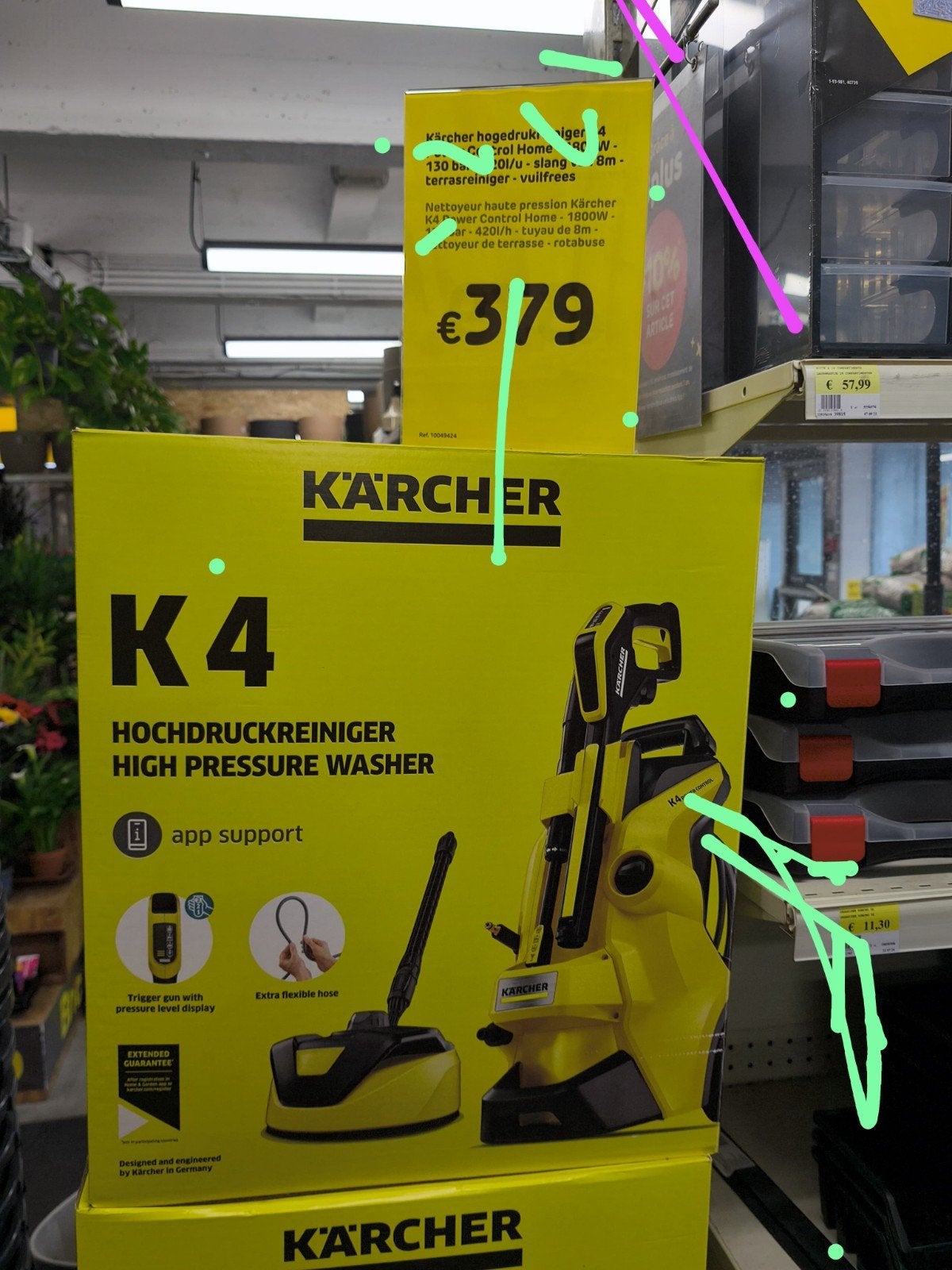 kärcher K4, Ophalen