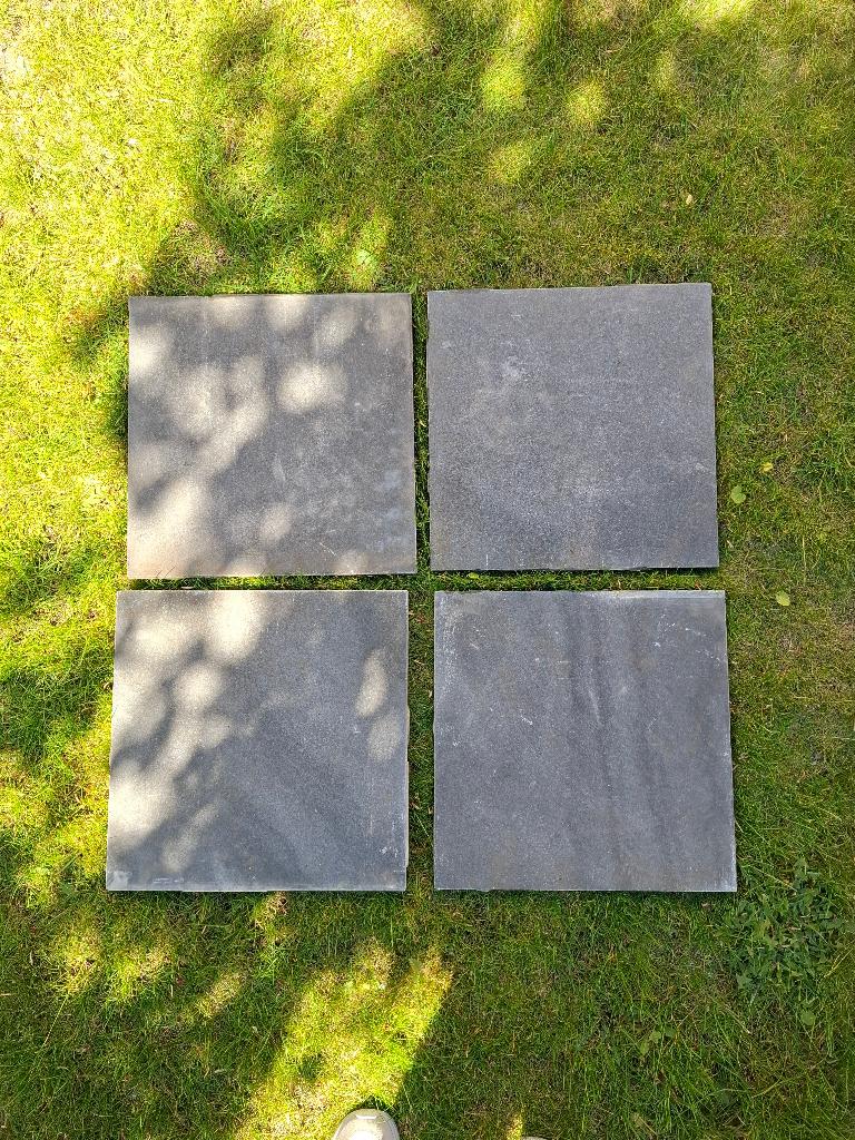 Vietnamese granieten tegels - gebruikt, Tuin en Terras, Ophalen, Gebruikt, Gestraald, Terrastegels