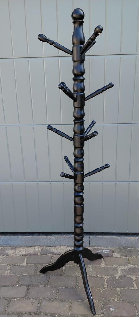 Zwarte houten kapstok, Huis en Inrichting, Ophalen, Staande kapstok