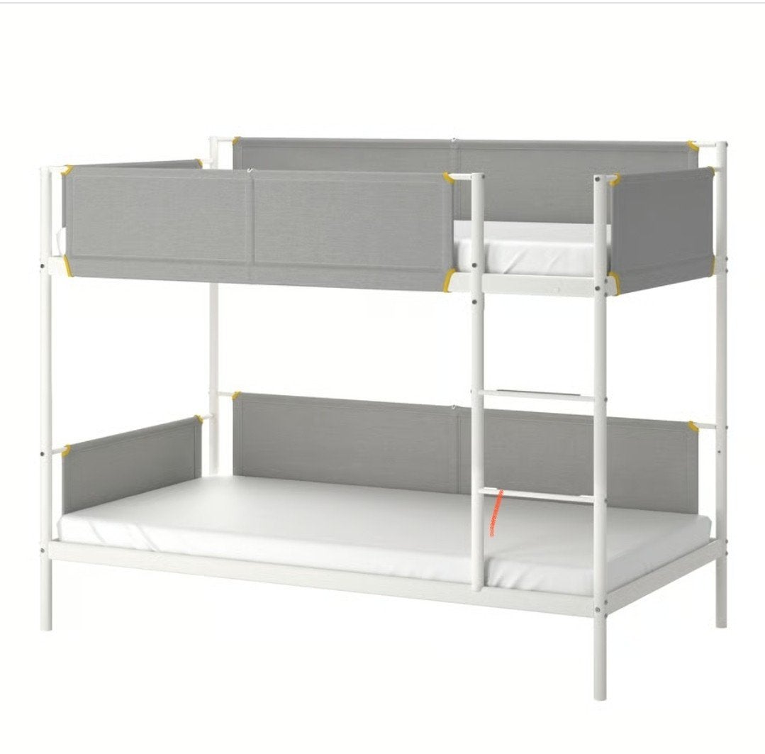 IKEA VITVAL Stapelbed (wit/grijs) – Zo goed als nieuw!, Ophalen, Stapelbed