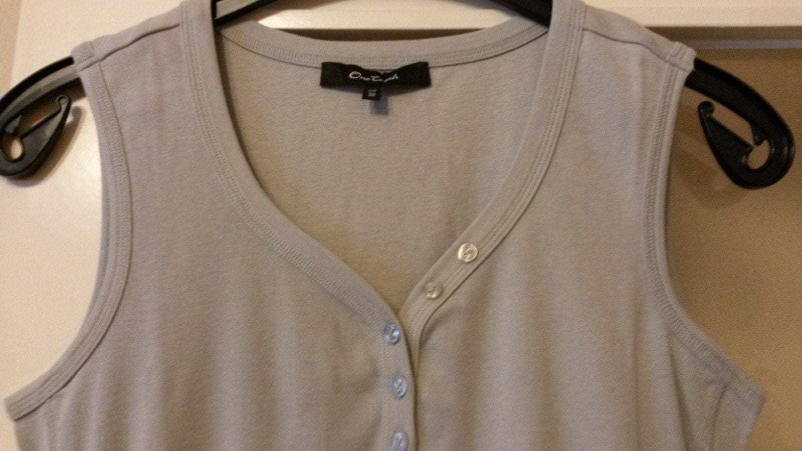 T-shirt zonder mouwen - volledig nieuw, Nieuw, One Touch, Zonder mouw, Grijs