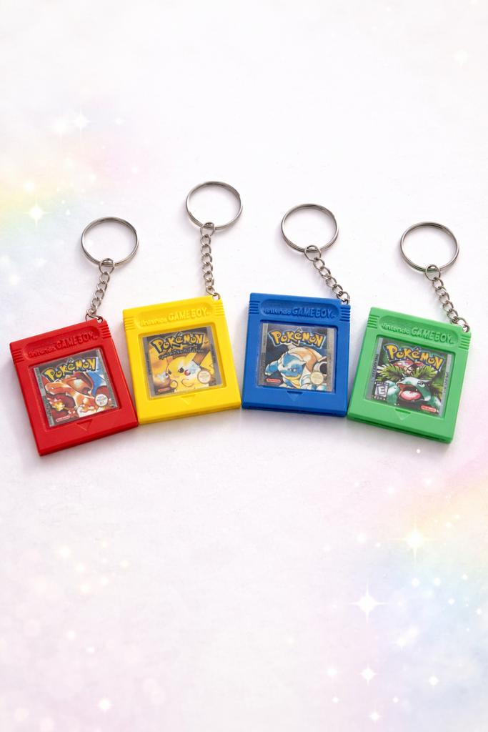 Set van 4 Pokémon Game Boy sleutelhangers, Verzamelen, Sleutelhangers, Zo goed als nieuw, Ophalen of Verzenden
