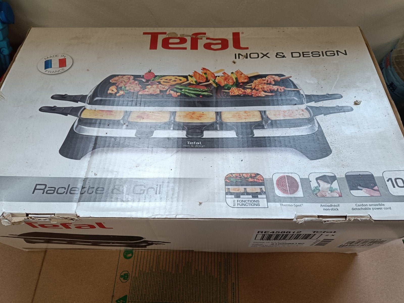 Raclette et grill Tefal pour 10 personnes, Electroménager, Enlèvement ou Envoi, Utilisé, 8 personnes et plus