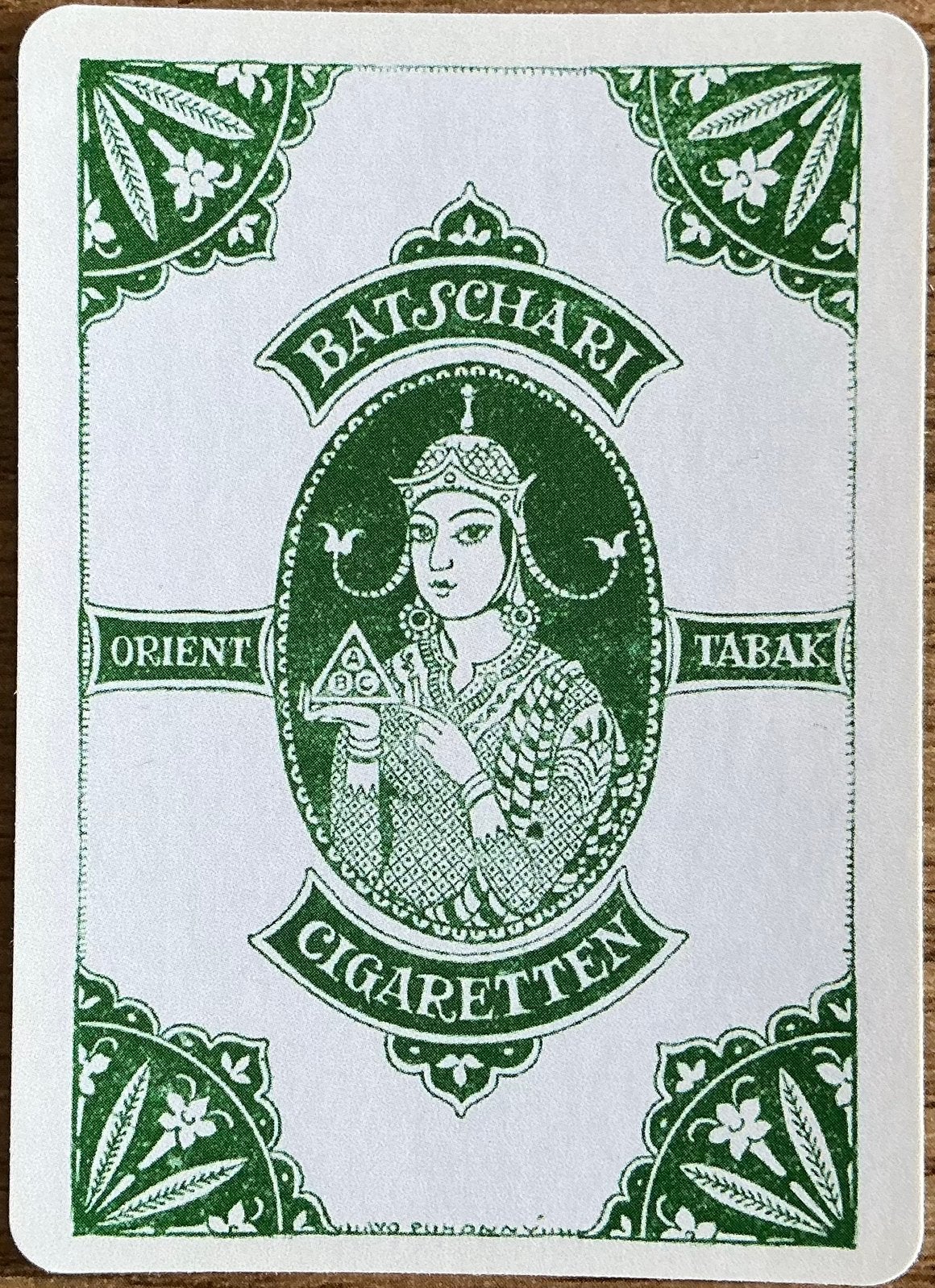 Splk CIGARETTEN BATSCHARI, Ophalen of Verzenden, Zo goed als nieuw, Speelkaart(en)