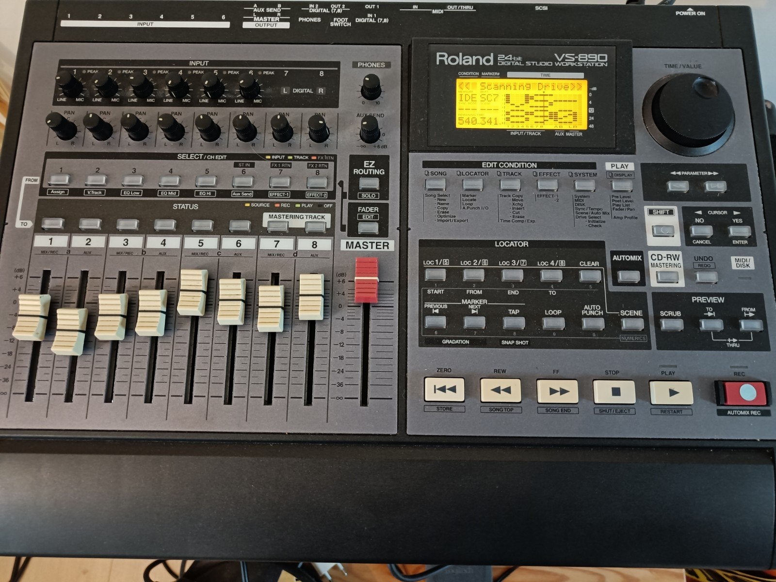 Roland Digitale Multitrack recorder/ meersporenrecorder, Ophalen of Verzenden, Zo goed als nieuw, 5 tot 10 kanalen, Microfooningang