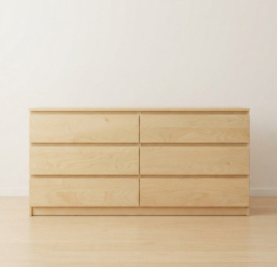 Grande commode 6 tiroirs – Très spacieuse – Bois clair, Ophalen