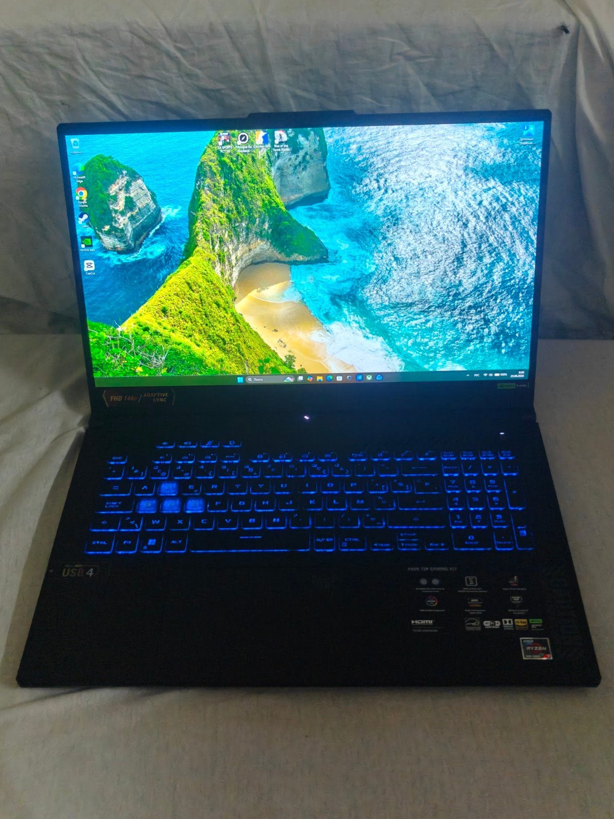 Loptop gaming Asus tuf a17 rtx 4060 Garantie Neuf, Computers en Software, Windows Laptops, Ophalen, Met videokaart, Asus tuf gaming a17