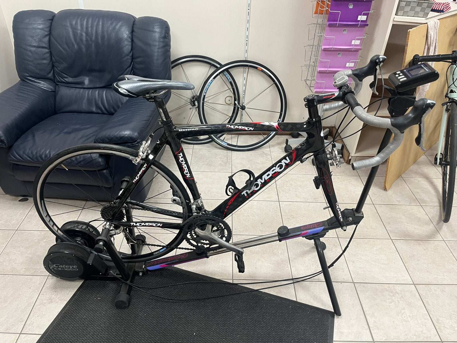 Fiets + rollen + wielen, Sport en Fitness, Wielrennen, Ophalen, Gebruikt