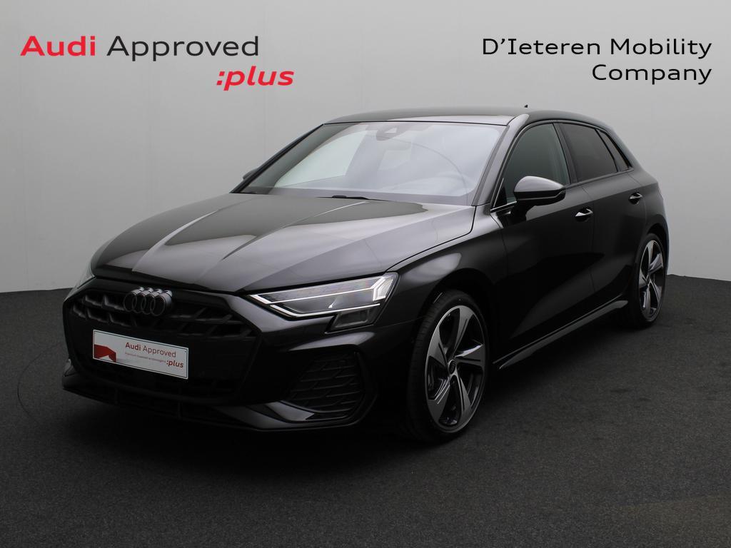 Audi A3 Sportback A3 Sportback 35 TFSI S line S tronic, Automaat, Zwart, 131 g/km, https://public.car-pass.be/vhr/fcfe98b7-89a2-4aa3-a57e-b90d8e6452ca